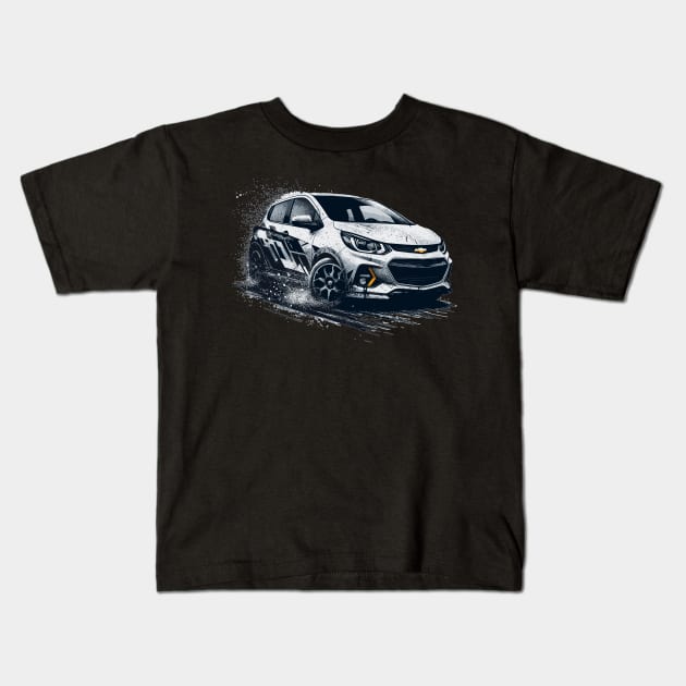 Chevrolet Spark Kids T-Shirt by Vehicles-Art